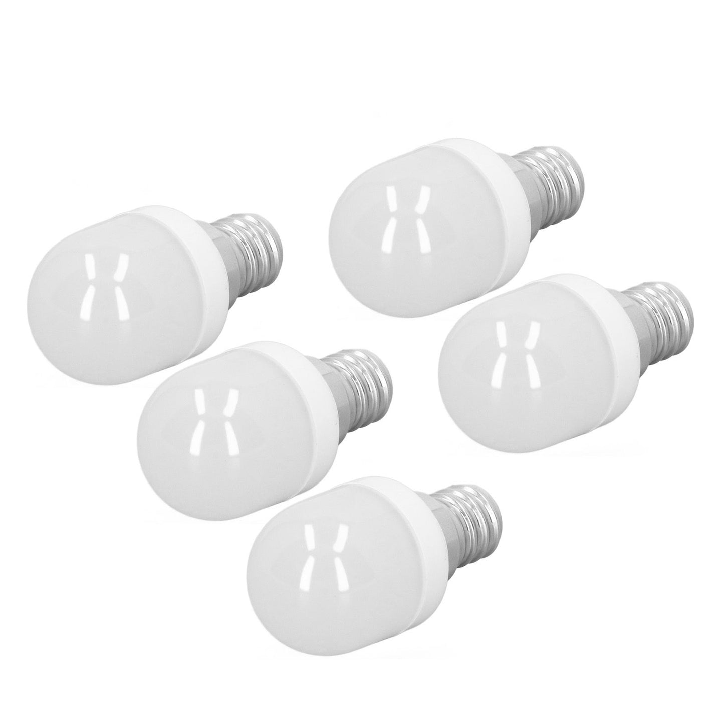 5Pcs Ceiling Light Bulbs 1.5W High Temp Resistant White 75 Luminous Flux E12 Base LED Bulbs for Office Bedroom Corridor Warm Light