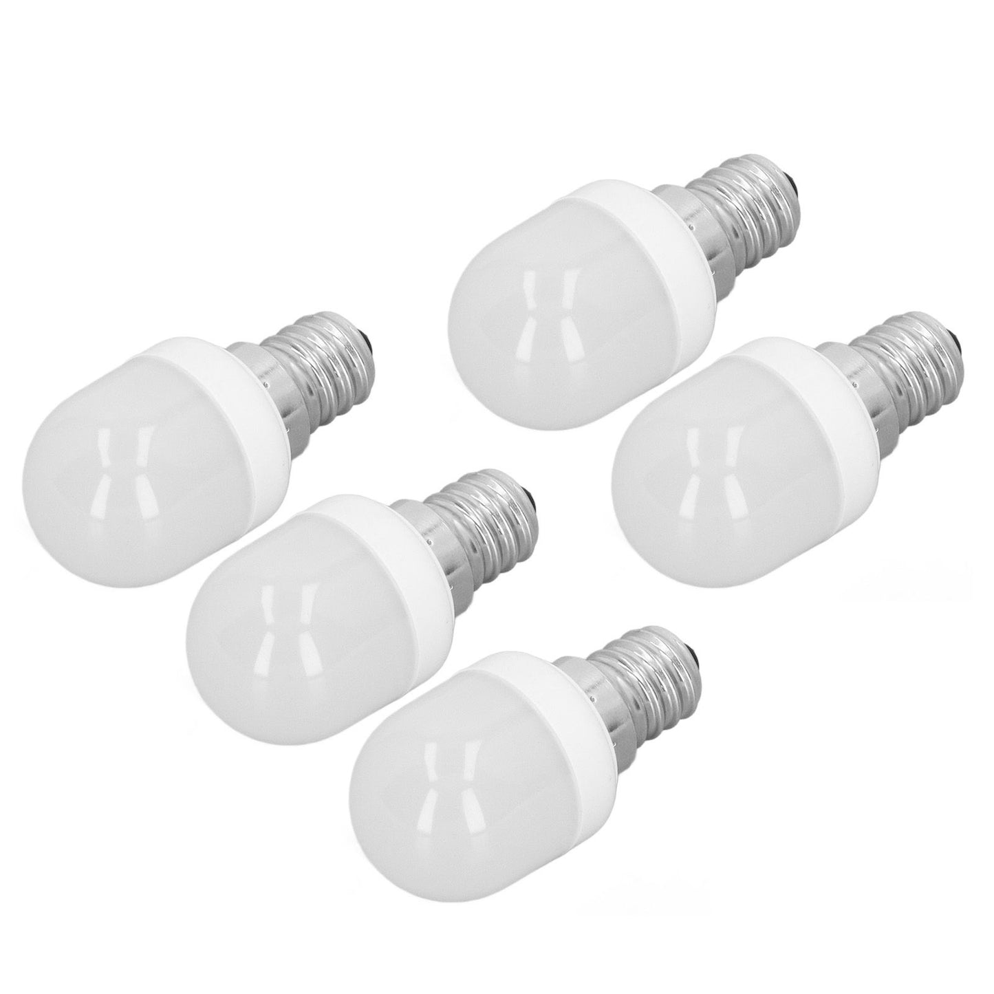 5pcs Light Bulbs E12 Thread Soft Light 1.5W 75LM LED Light Bulbs for Desk Lamp Ceiling Fan Lamp Wall Lamp AC220V White Light 3000K