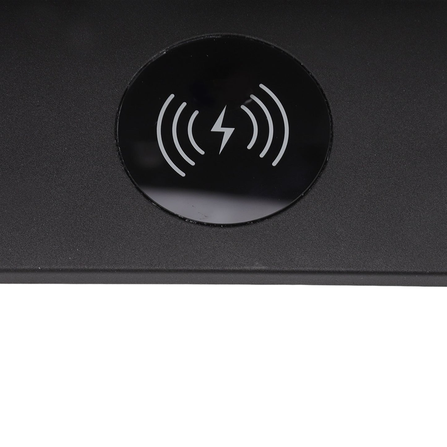 LED Wall Light USB Interface Wireless Charging LED Wall Lamp for Living Room Bedroom 85‑265V Black Right