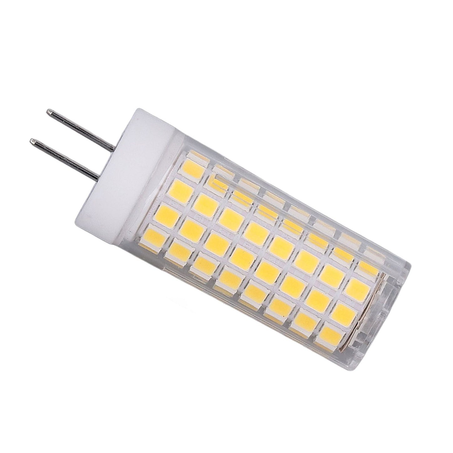 2Pcs LED Corn Bulb Natural Light Ceramic G8 102LED 10W Dimmable LED Corn Bulb for Hanging Lamps Suction Lamps AC100‑120V