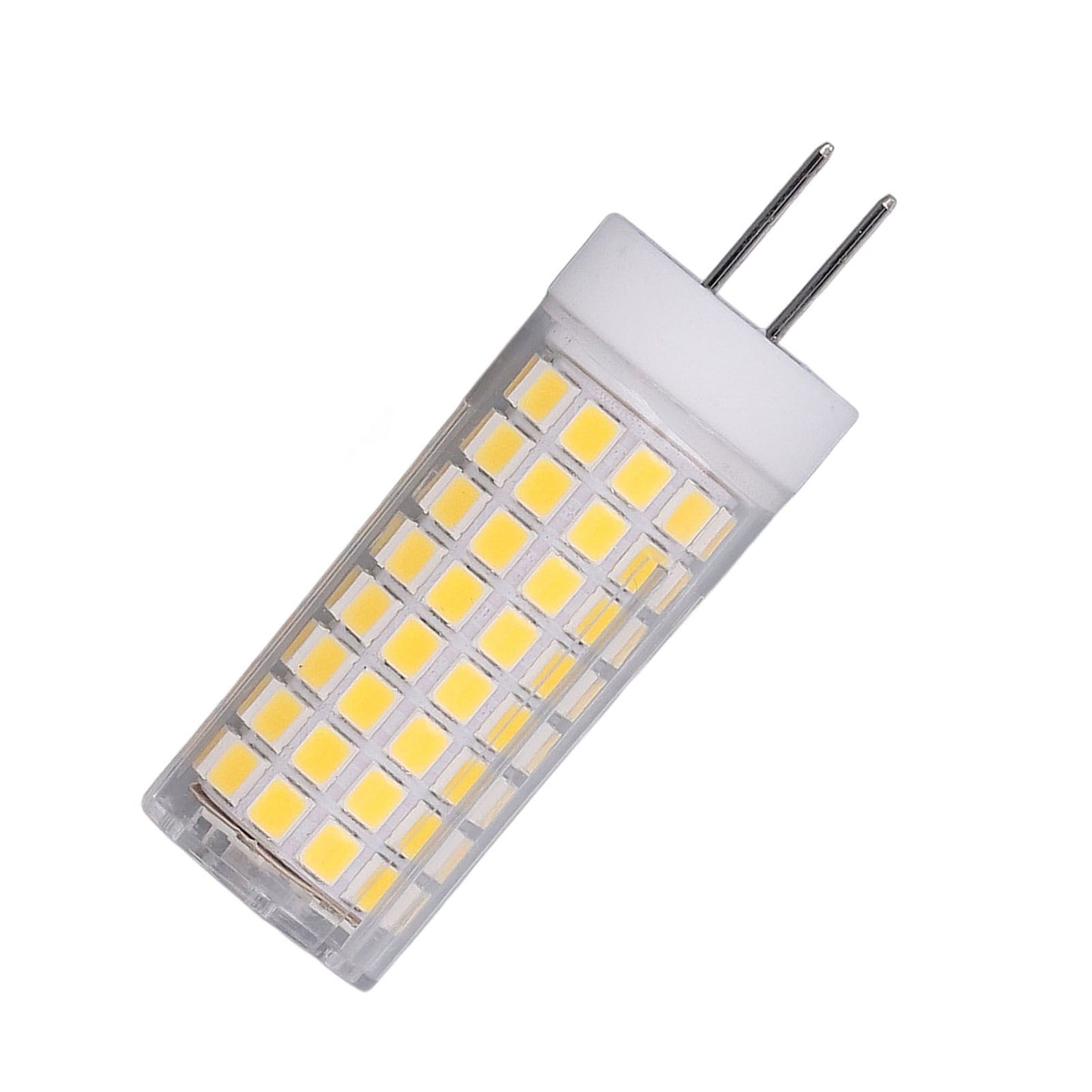 2Pcs LED Corn Bulb Natural Light Ceramic G8 102LED 10W Dimmable LED Corn Bulb for Hanging Lamps Suction Lamps AC100‑120V