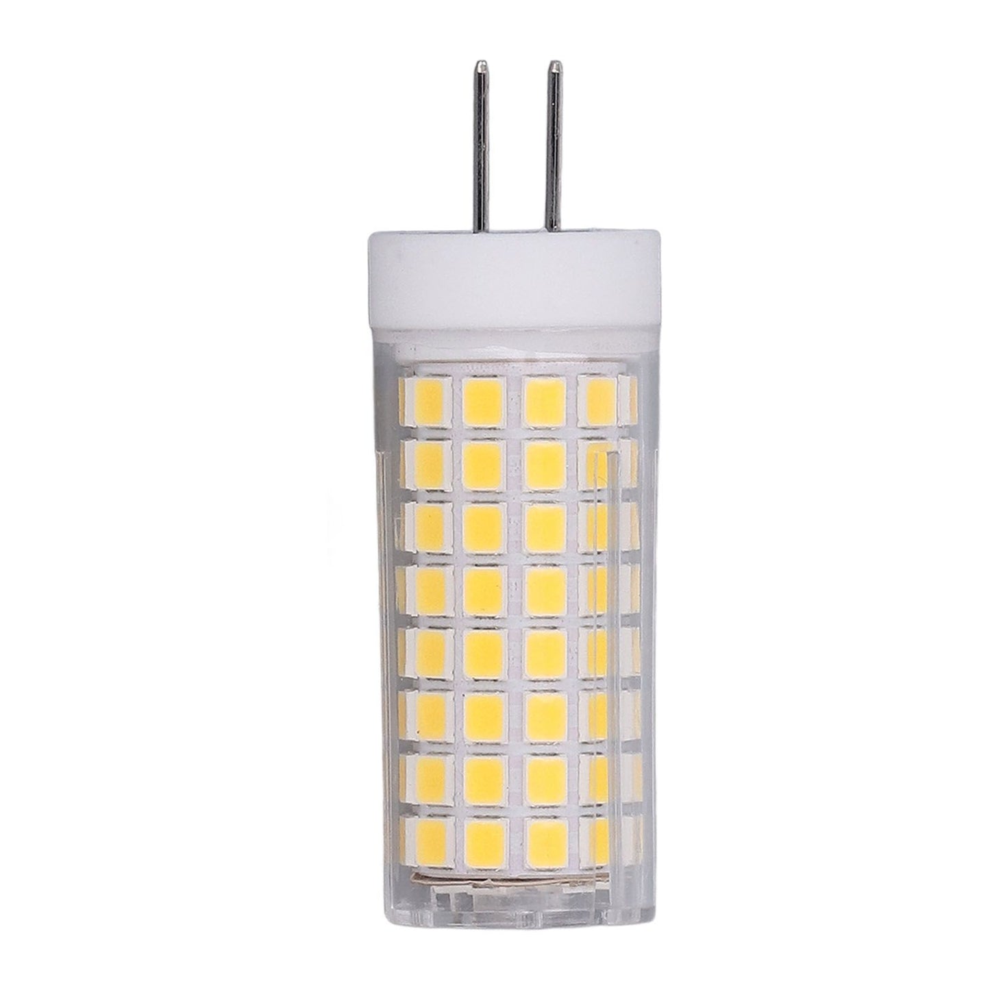 2Pcs LED Corn Bulb Natural Light Ceramic G8 102LED 10W Dimmable LED Corn Bulb for Hanging Lamps Suction Lamps AC100‑120V