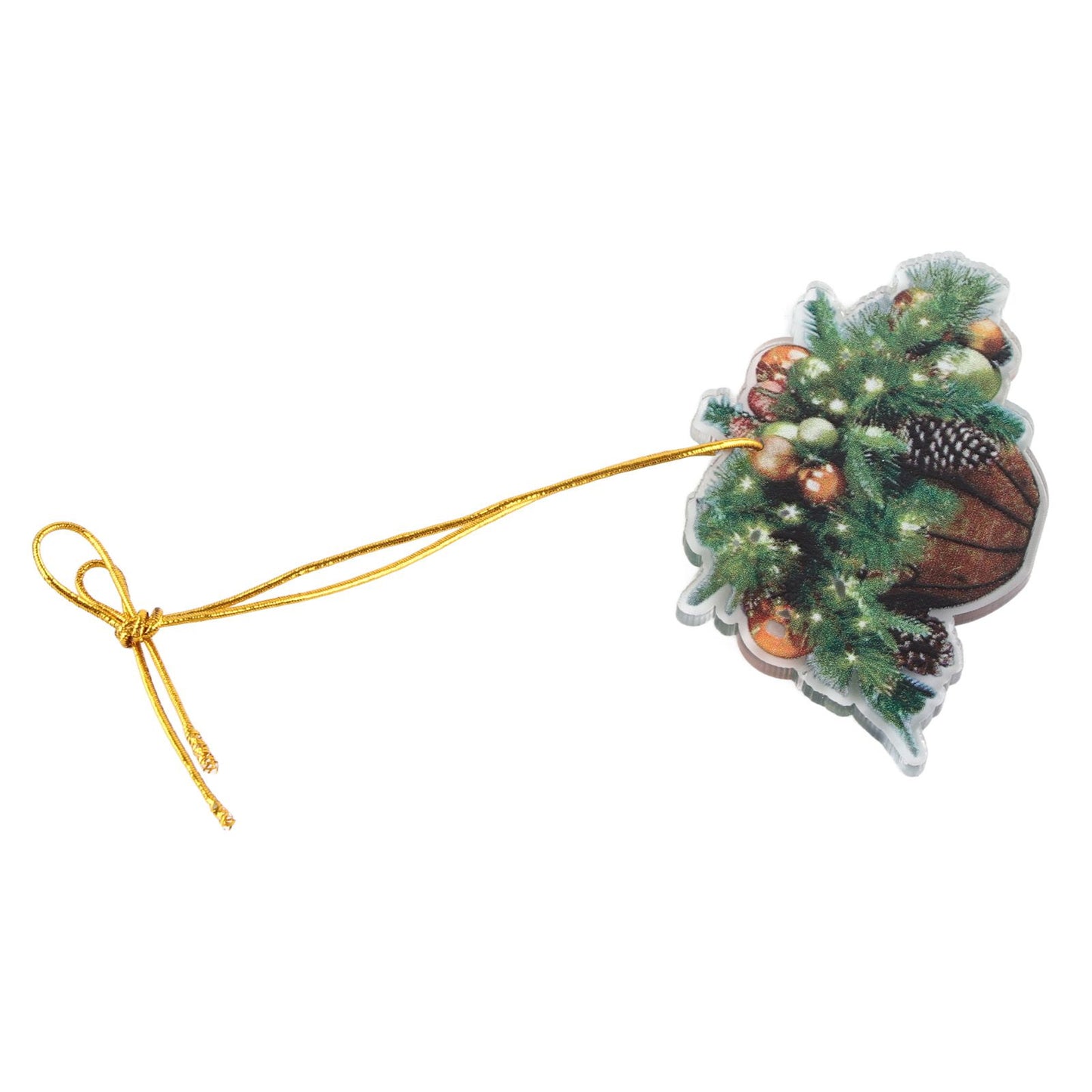 Christmas Acrylic Christmas Tree Pendant Decoration Basket