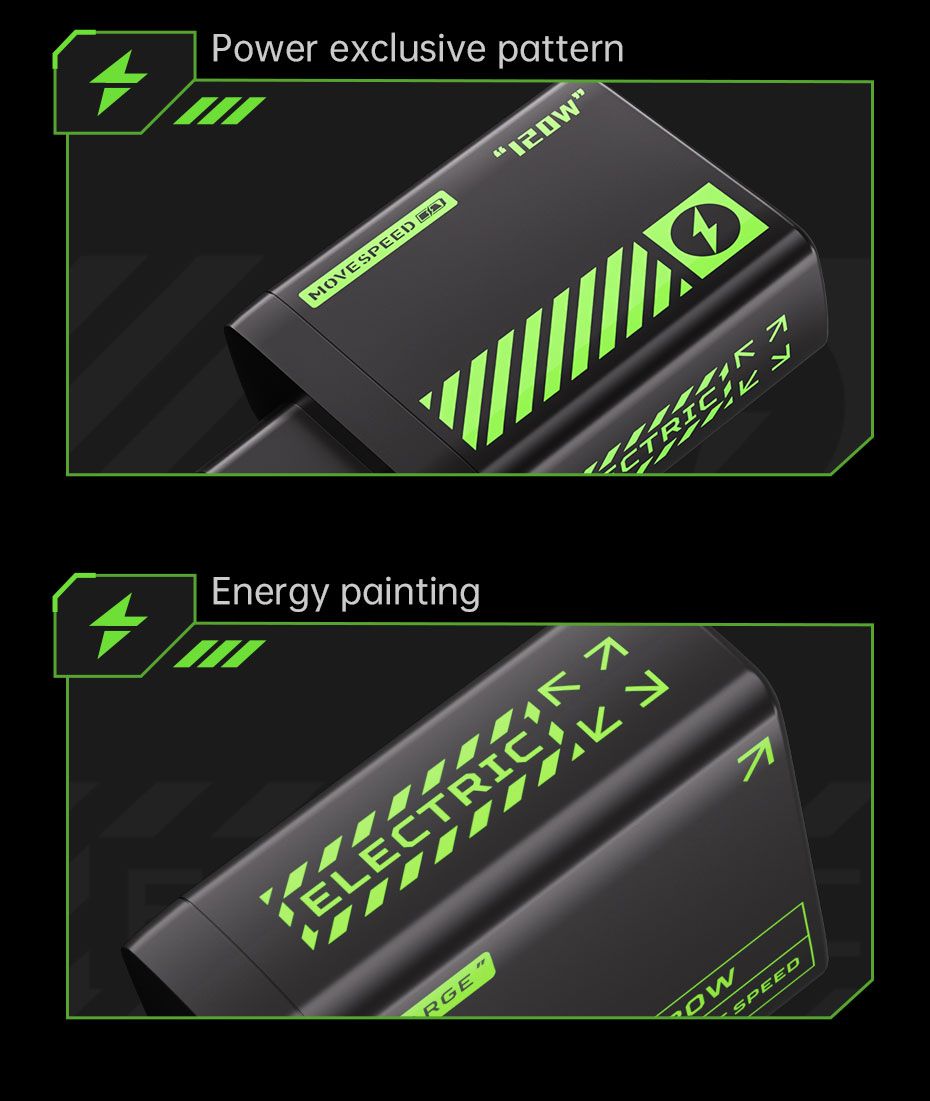 AC67U3-EU  67W USB C Charger, 4-Port Fast Charging Block，black