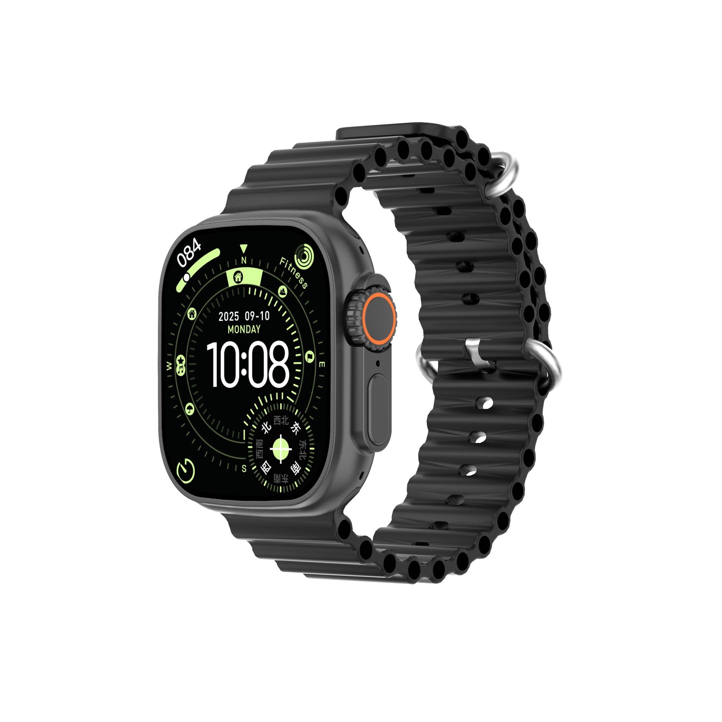 DT Ultra 4 Smart Watch Full Touch Screen Fitness Tracker for Men Women，black
