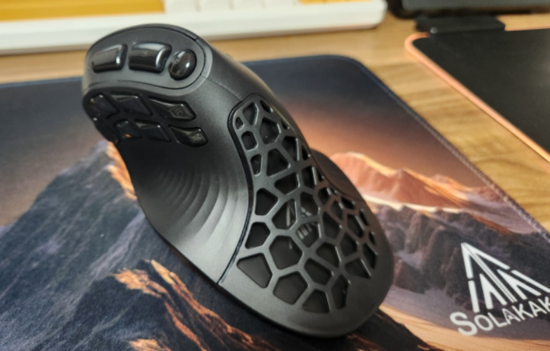 Solakaka E9 3 Mode Vertical Ergonomic Mouse, Bluetooth 5.3 USB 2.4G Wired Tri-Mode Rechargeable Wireless Vertical Mouse,black