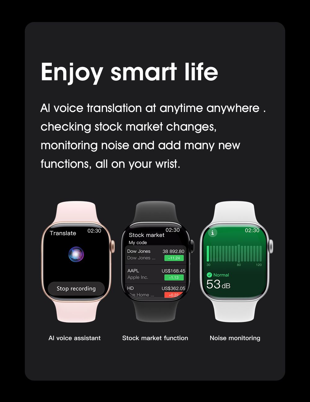S11 Pro Smart Watch, Bluetooth Calling, Heart Rate & Sleep Monitor, Smartwatch for Men Women，Pink