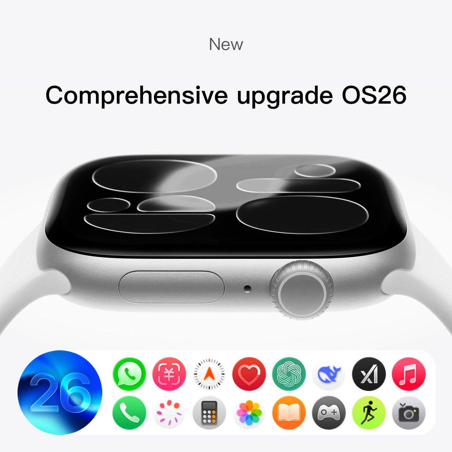S11 Pro Smart Watch, Bluetooth Calling, Heart Rate & Sleep Monitor, Smartwatch for Men Women，Silver