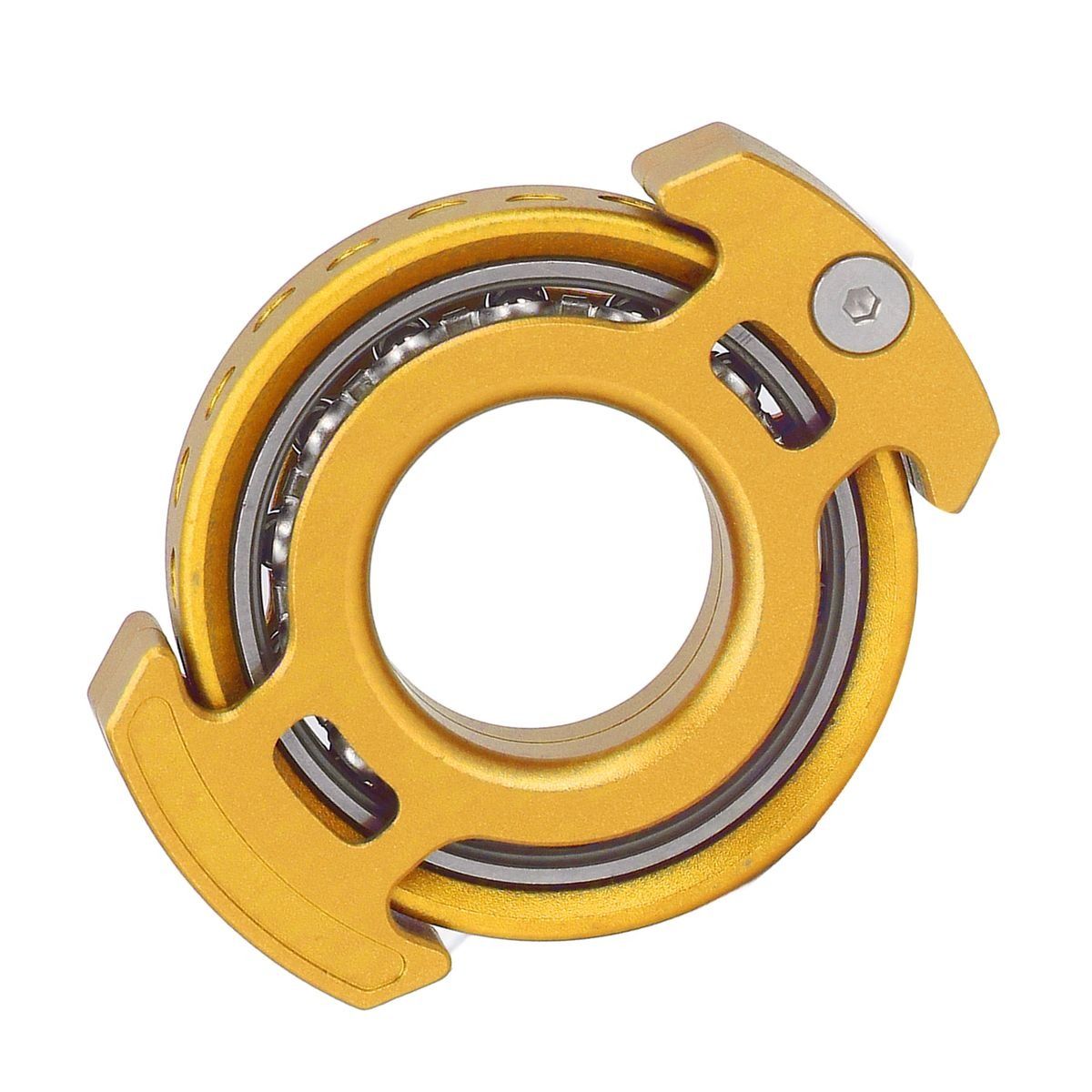 Fingertip Gyroscope Reduce Anxiety Free Rotating Decompression Toy Orange