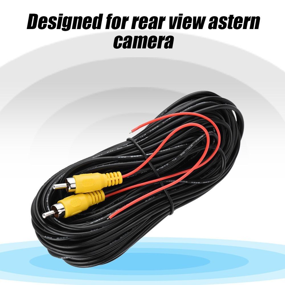 2PCS RCA M/M Nickel Plated Plug Audio Video Cord(20m)