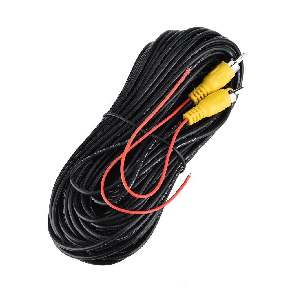 2PCS RCA M/M Nickel Plated Plug Audio Video Cord(20m)
