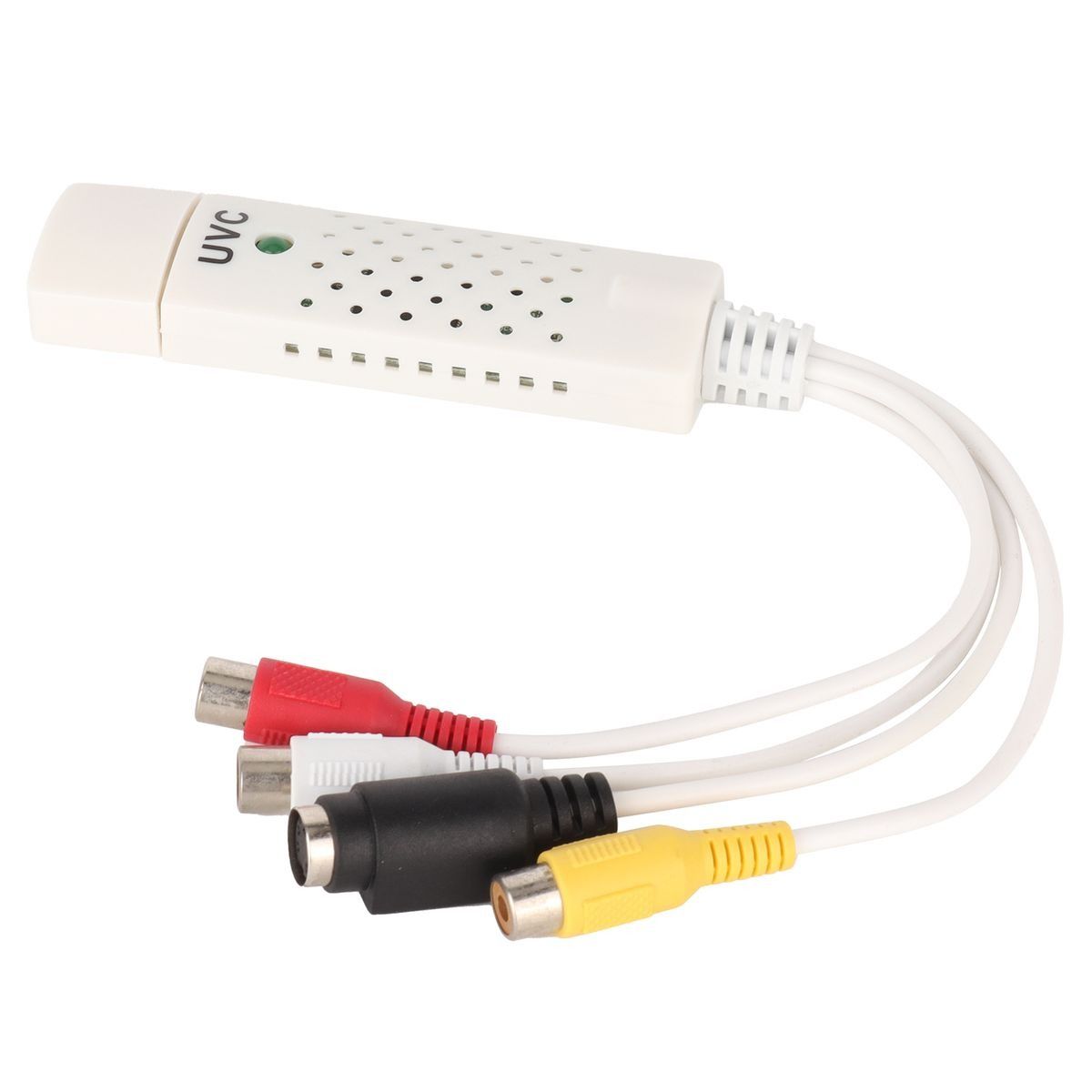 USB Video Capture Card DriveFree Monitoring Computer Accessory with 1Channe