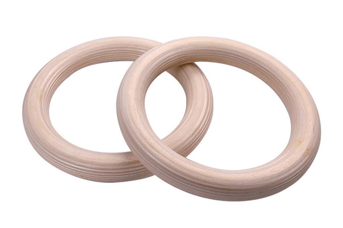 Wooden Gymnastic Rings Set Adjustable Fitness Rings for Home Workouts