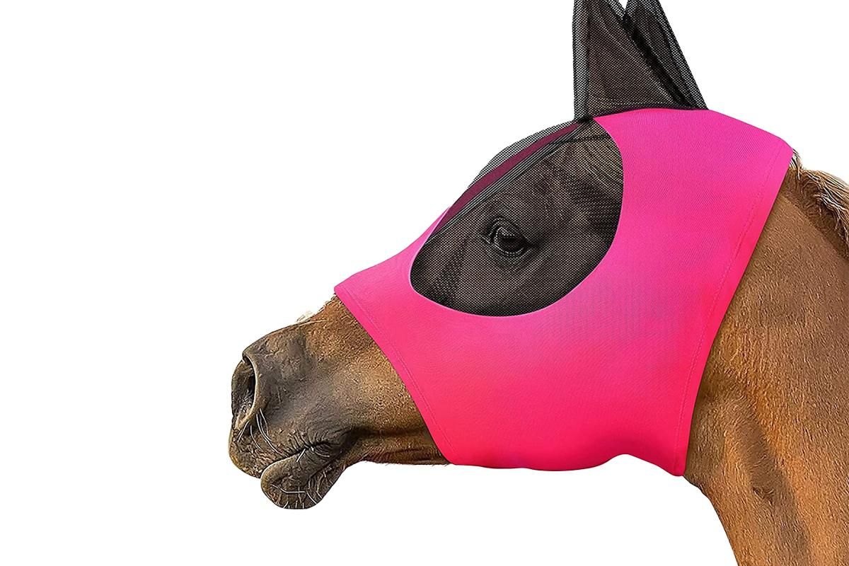 Horse Fly Mask with Ears -Purple