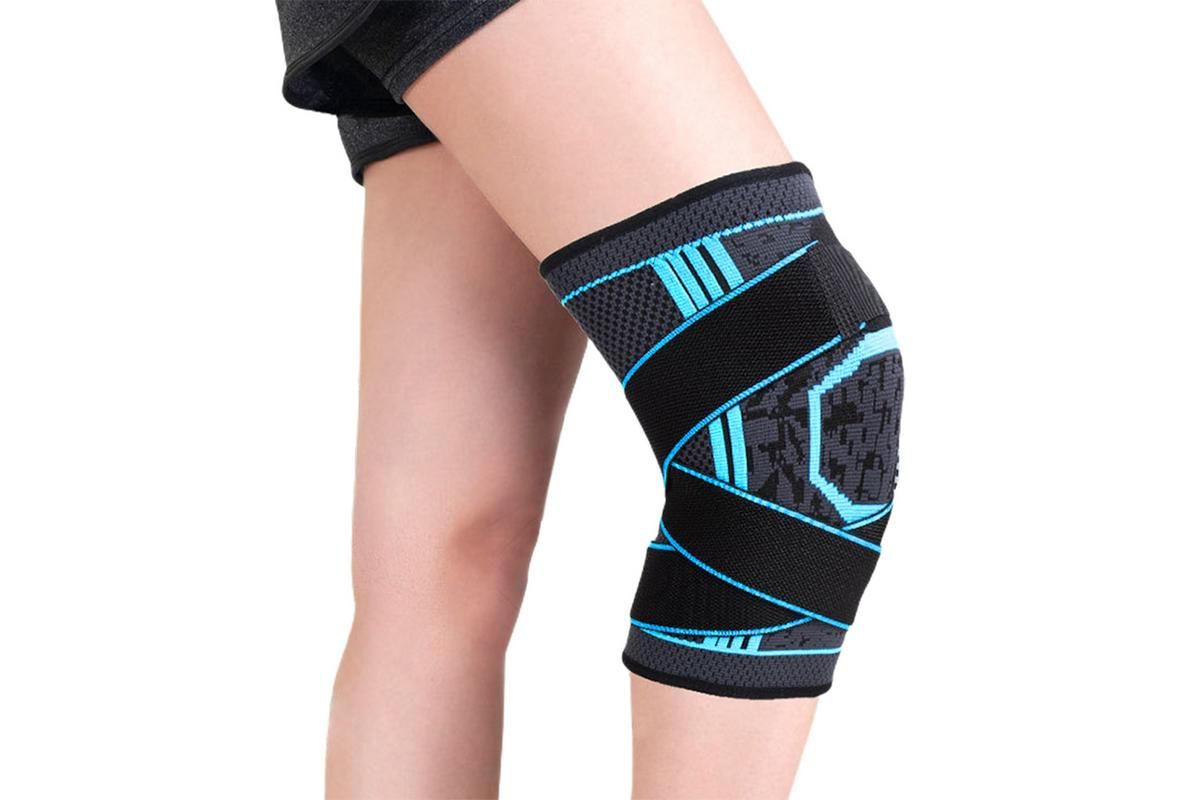 Gym Knee Pads Sport Knee Sleeve Knee Support Brace(L)