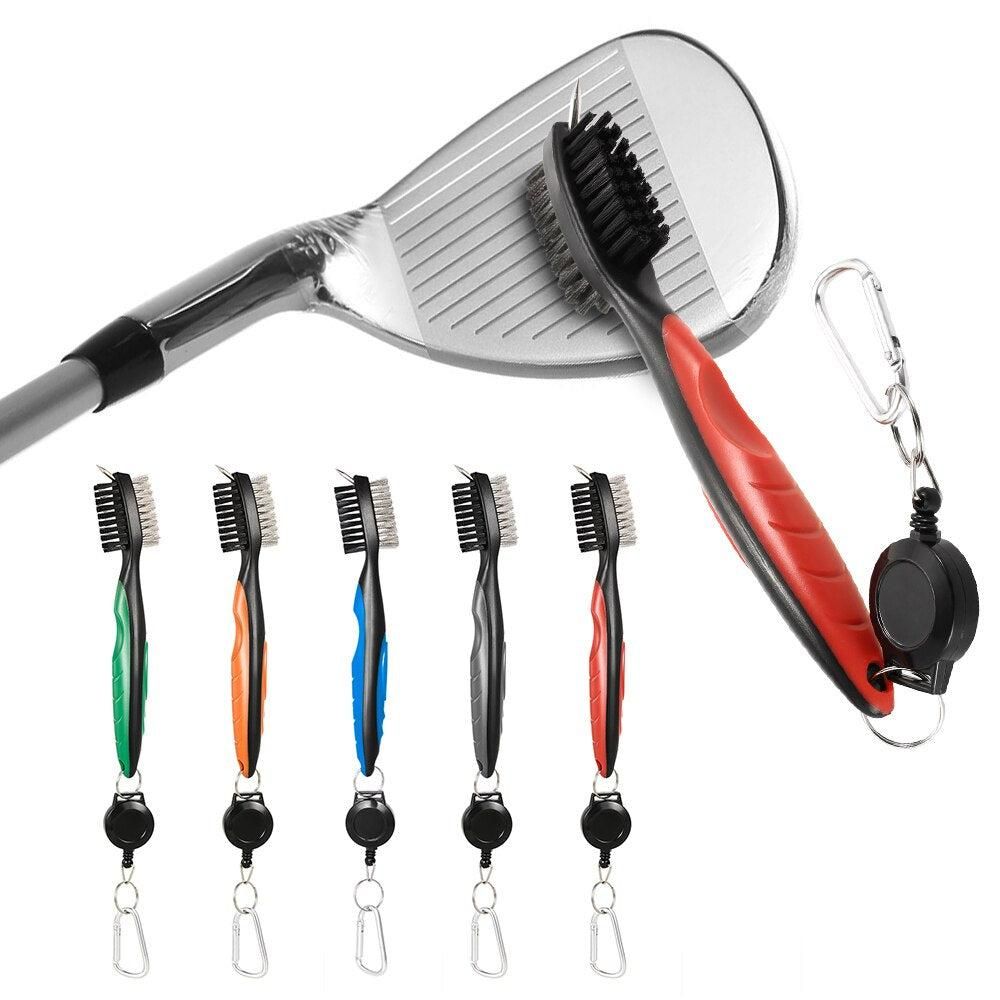 Golf Club Cleaning Brush Reel Groove Cleaner Tool -Grey