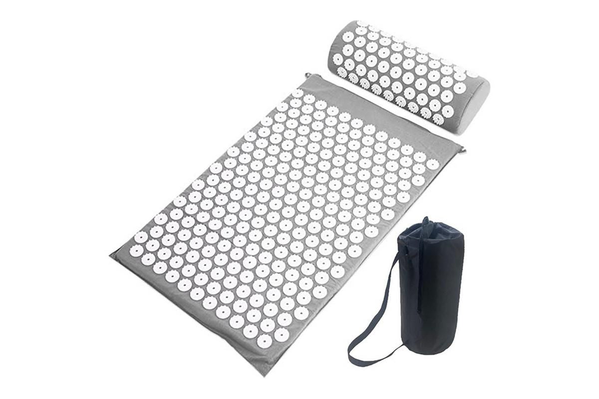 Body Massager Acupressure Cushion Mat(Black)