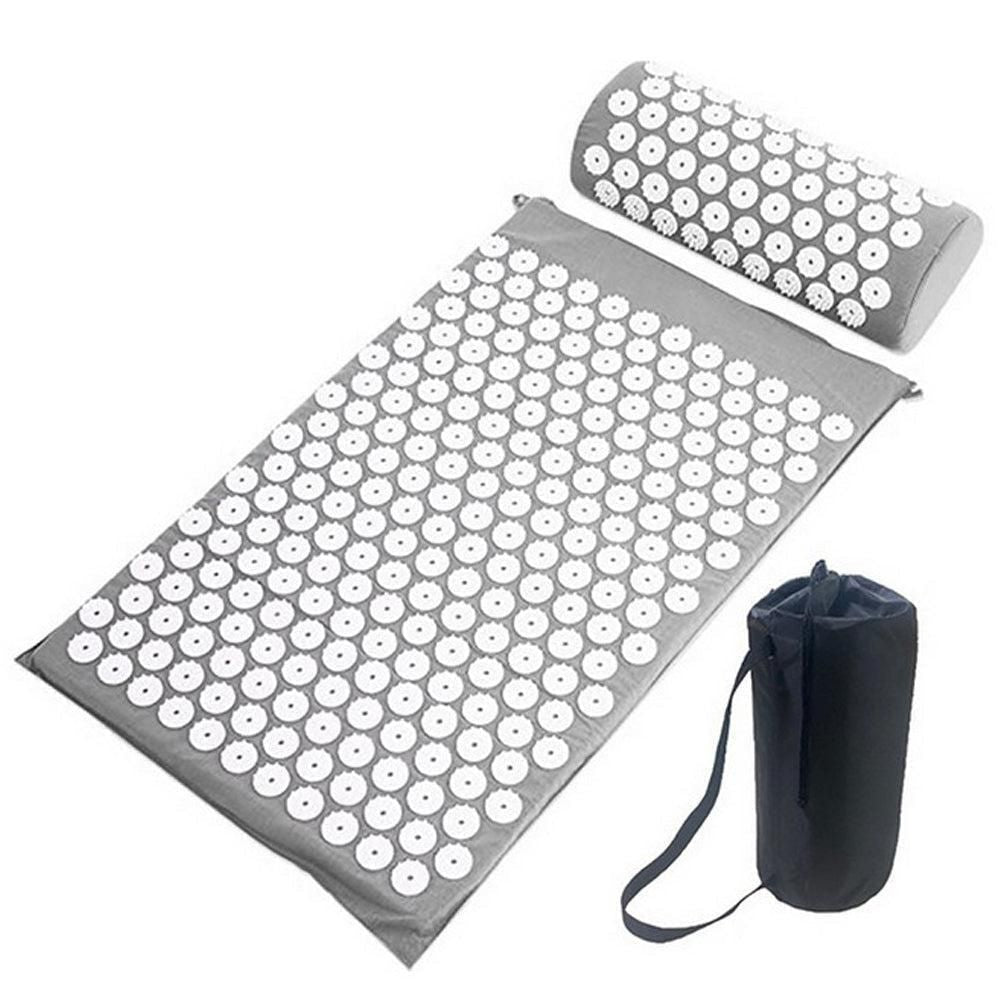 Body Massager Acupressure Cushion Mat(Grey)