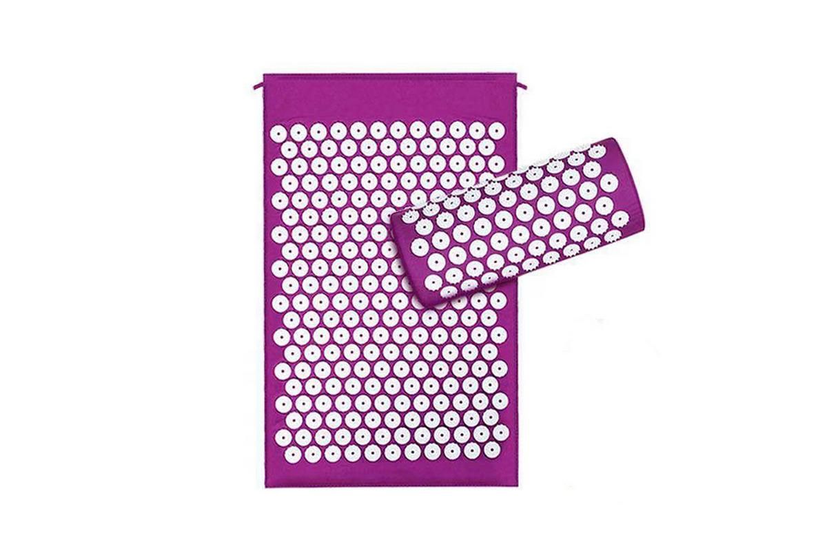 Body Massager Acupressure Cushion Mat(Purple)