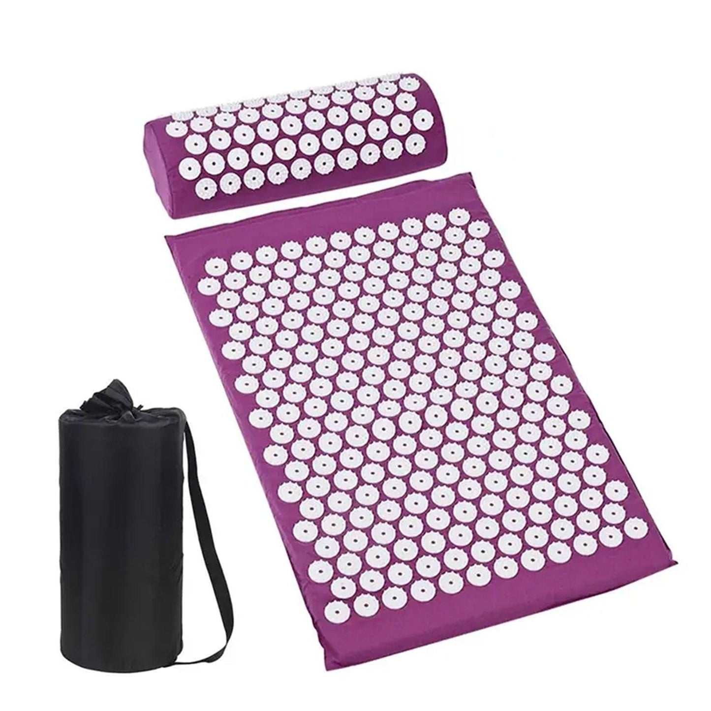 Body Massager Acupressure Cushion Mat(Purple)