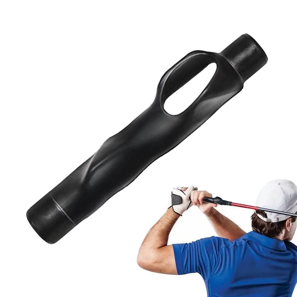 Golf Club Grip Trainer Attachment for Improved Hand Positioning -Black