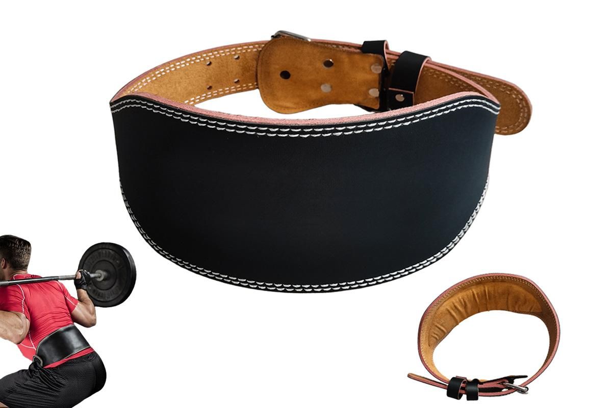 PU Leather Gym Waist Support Belt for Fitness Training and Back Support - XL