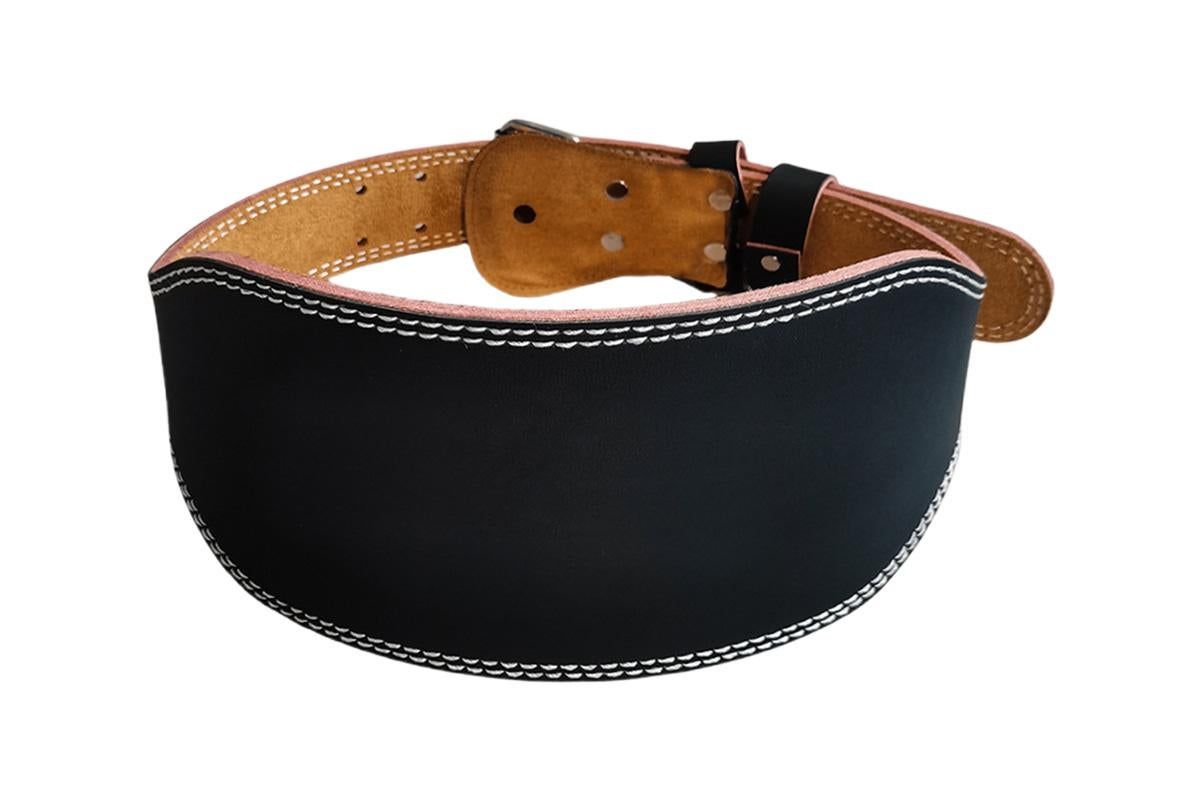 PU Leather Gym Waist Support Belt for Fitness Training and Back Support - XL