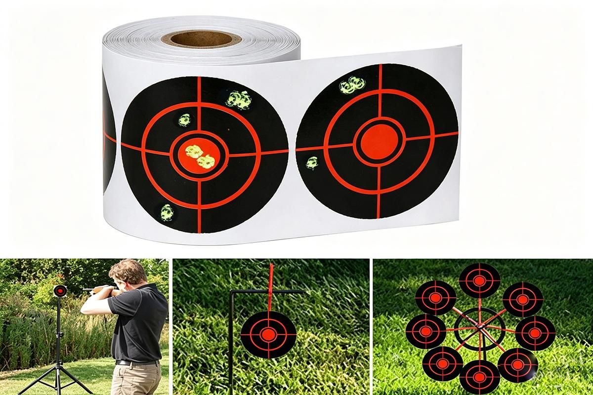 250X/Roll Shooting Target Self Adhesive Targets Splatter Reactive Target Sticker