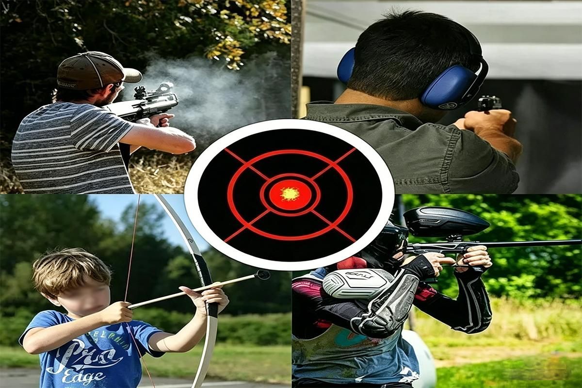 250X/Roll Shooting Target Self Adhesive Targets Splatter Reactive Target Sticker