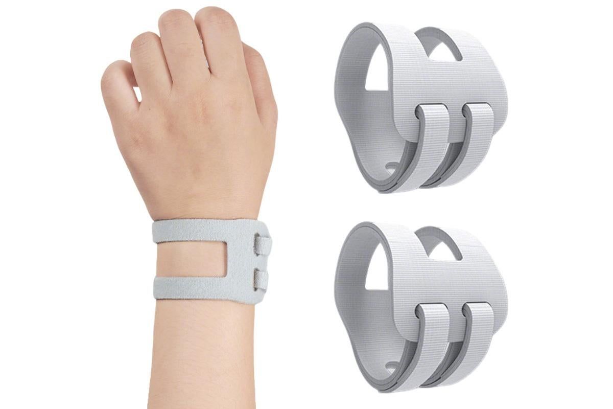 2PCS Ulnar Wrist Support Brace Adjustable for Sports Yoga Fitness - Black