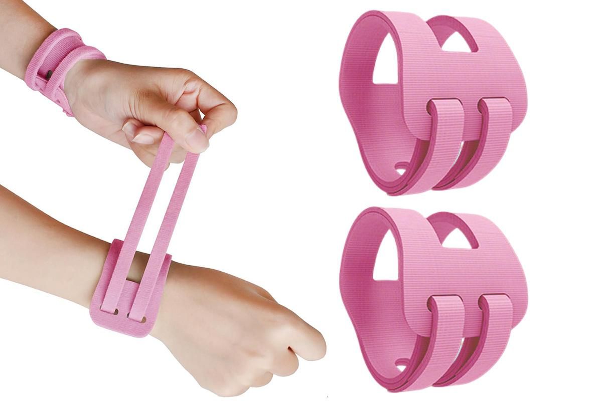2PCS Ulnar Wrist Support Brace Adjustable for Sports Yoga Fitness - Black