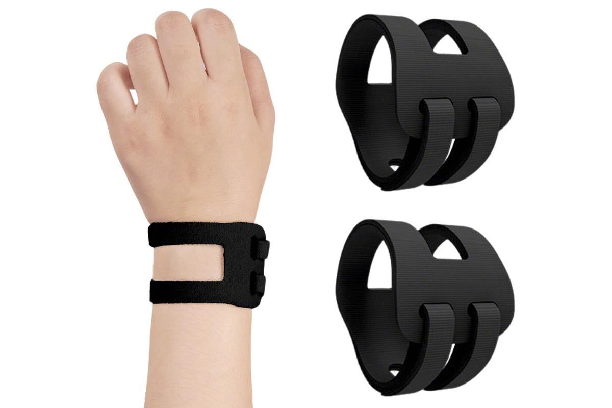 2PCS Ulnar Wrist Support Brace Adjustable for Sports Yoga Fitness - Gray