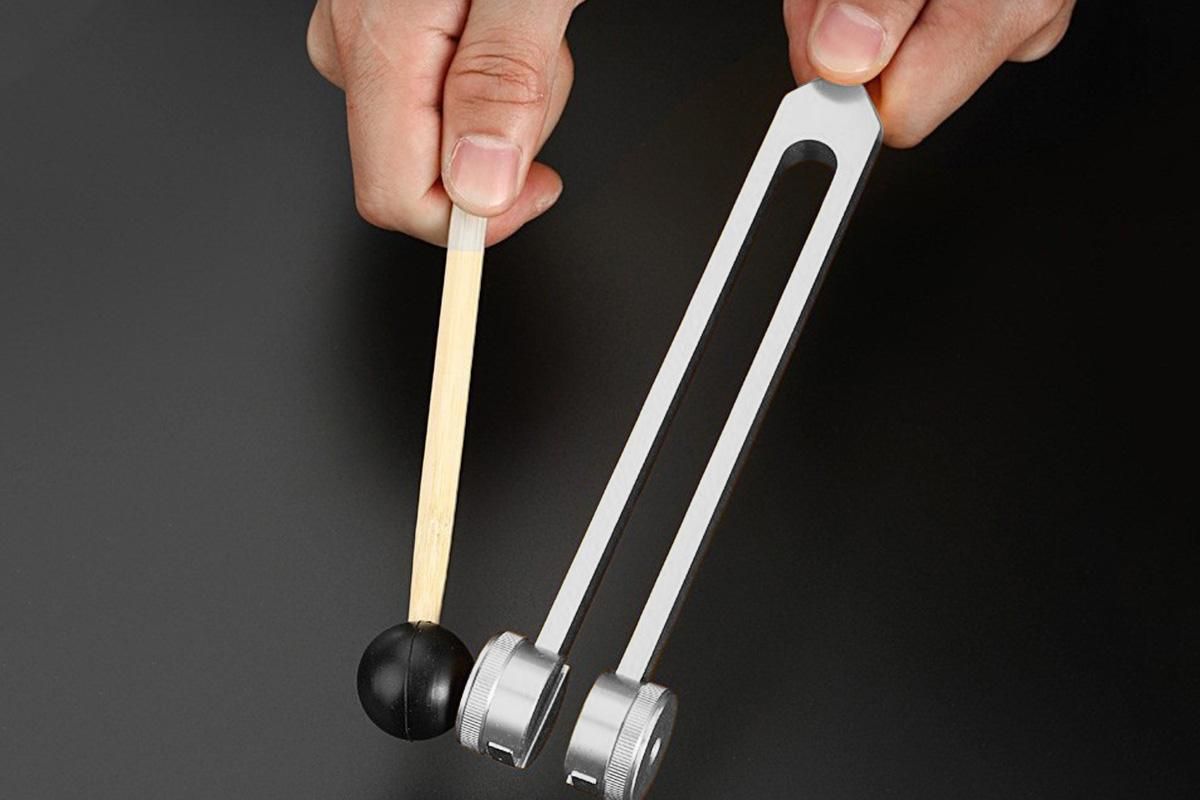 4PCS Tuning Fork Set With Mallet Sound Tool Sensory Tuning Forks