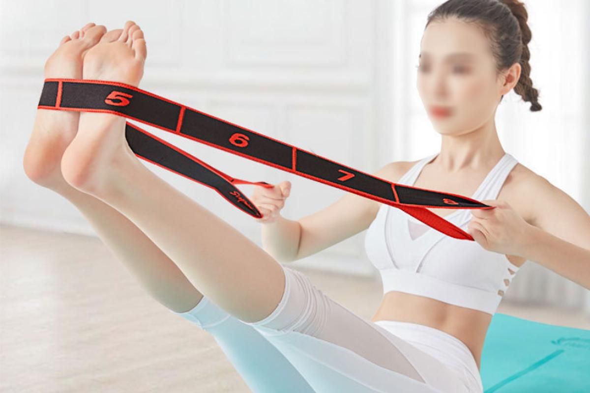8 Level Yoga Resistance Bands Set 3 Pack Elastic Fitness Stretch Bands