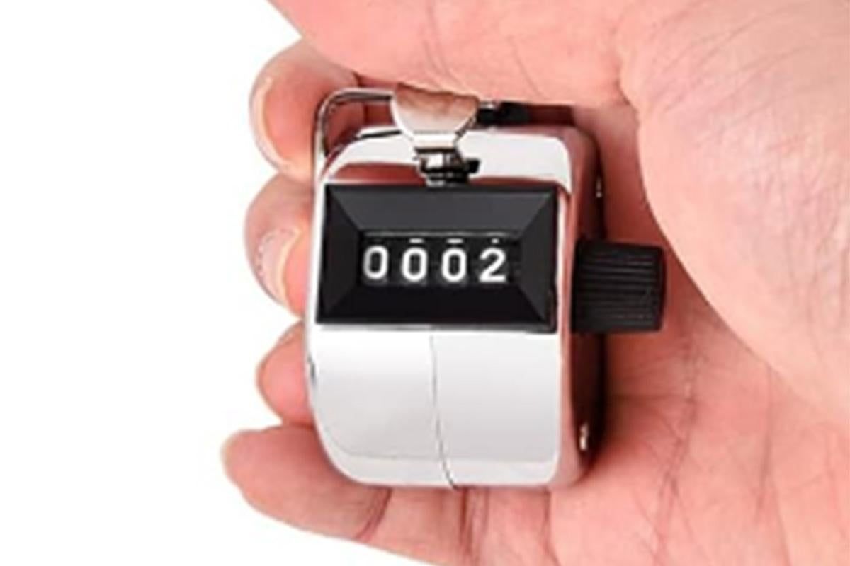 4 Digit Number Clicker Golf Hand Tally Counter