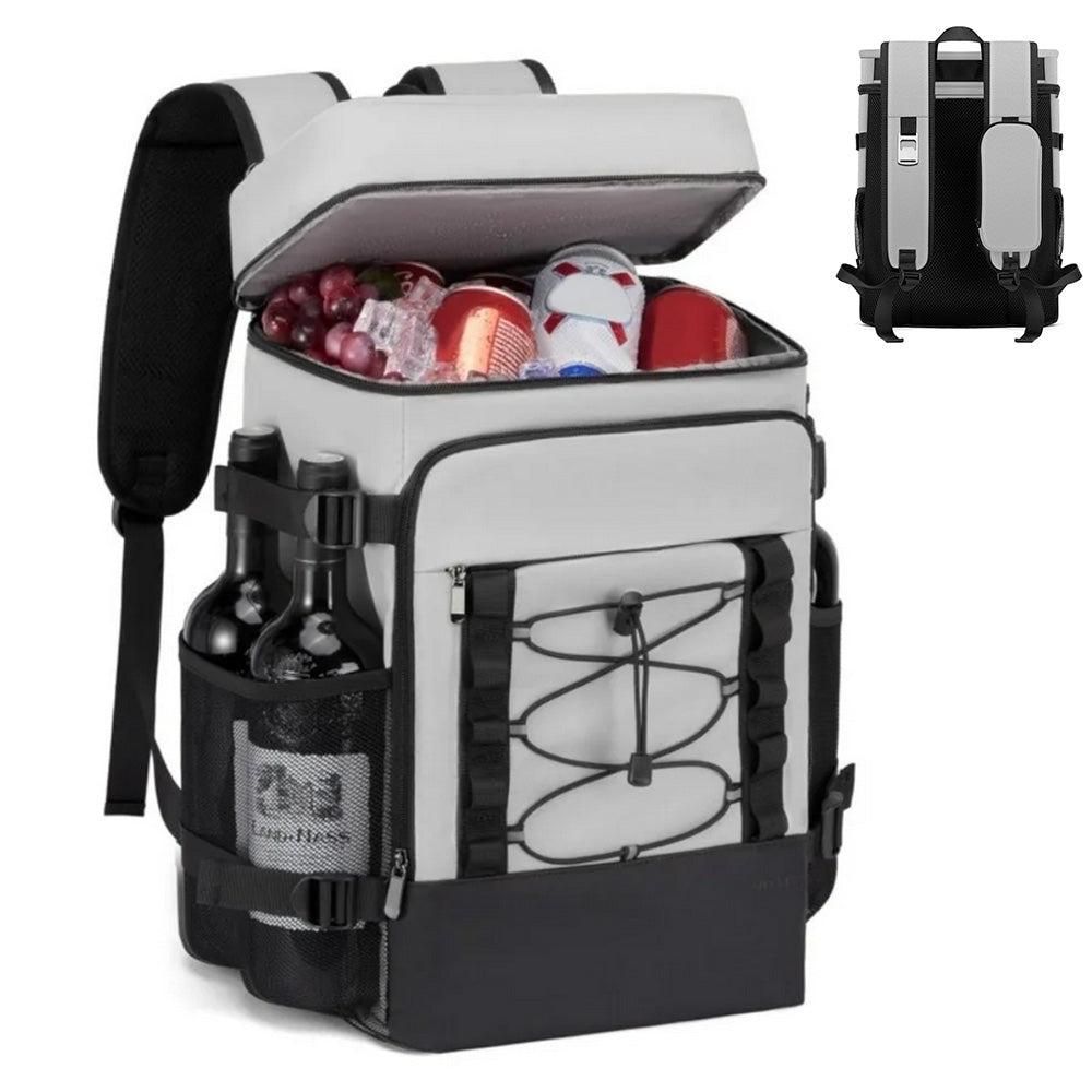25L Insulated Cooler Backpack Freshness Preservation Backpack - Black