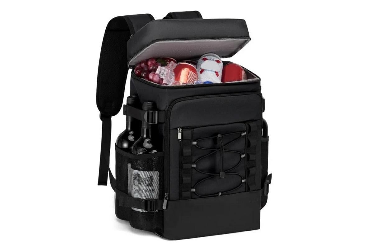 25L Insulated Cooler Backpack Freshness Preservation Backpack - Grey