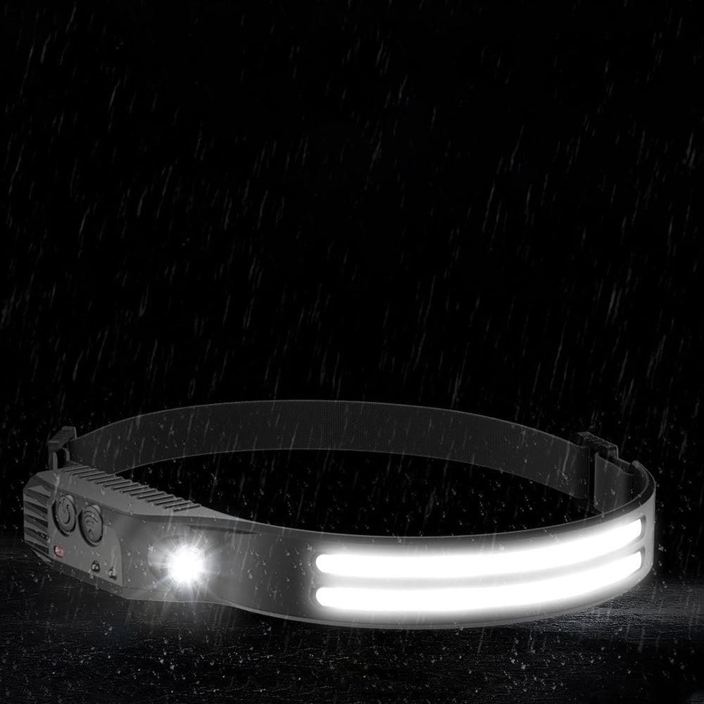 Rechargeable Head Torch Motion Sensor USB Headlamp for Outdoor Activities