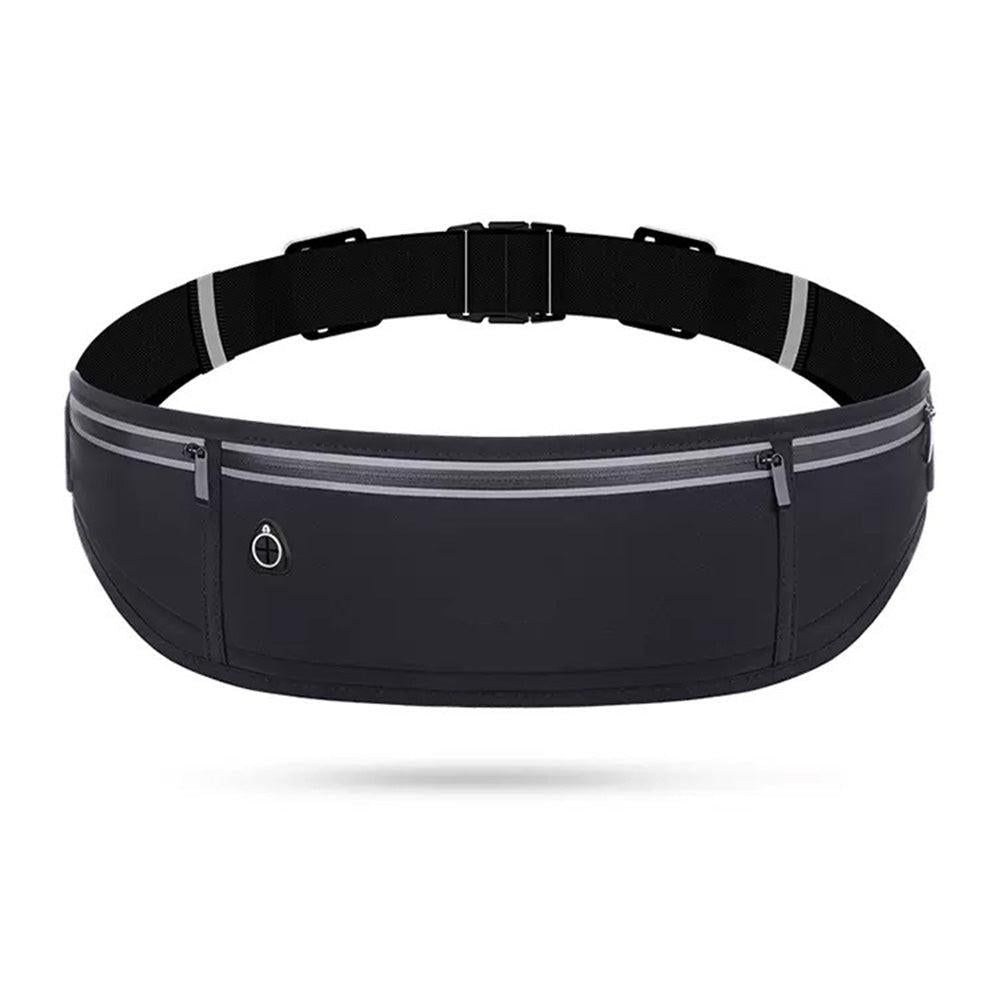 Running Belt Waist Pack Ultra Light Water Resistant Fitness Belt Waist Bag Light Gray
