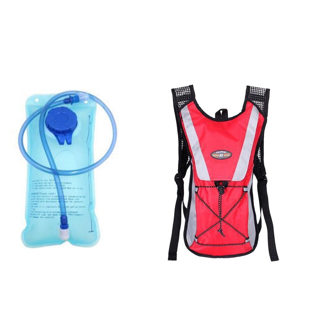 Hydration Backpack Pack with 2L Water Bladder Water Rucksack Backpack for Hiking Running Biking Orange