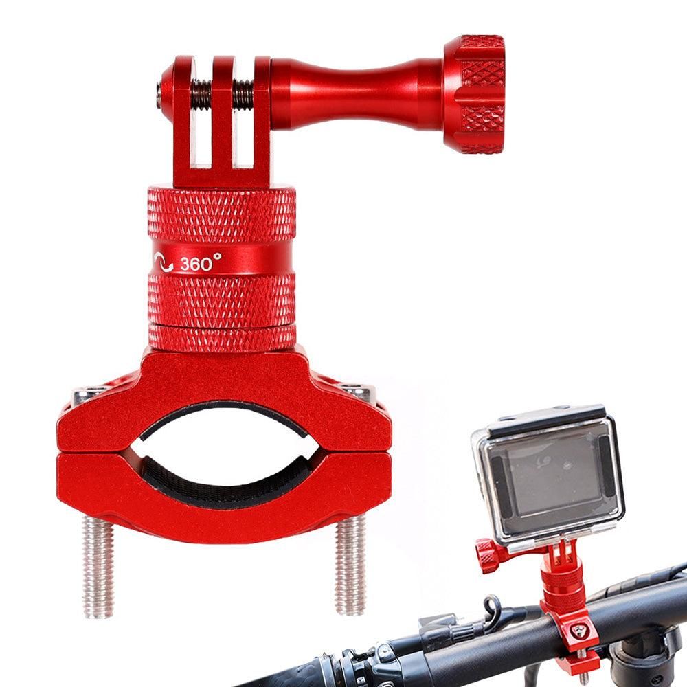 360-Degree Rotating Bike Handlebar Mount for GoPro Hero 13 12 11 Cameras Blue