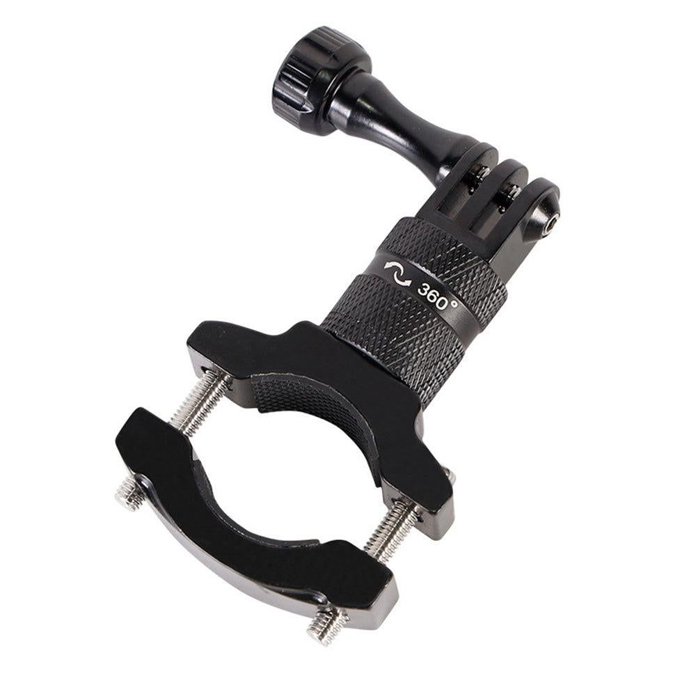 360-Degree Rotating Bike Handlebar Mount for GoPro Hero 13 12 11 Cameras Black