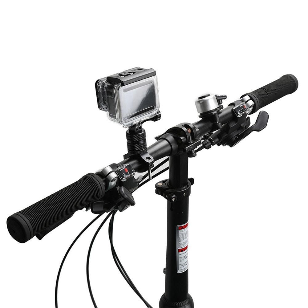 360-Degree Rotating Bike Handlebar Mount for GoPro Hero 13 12 11 Cameras Black