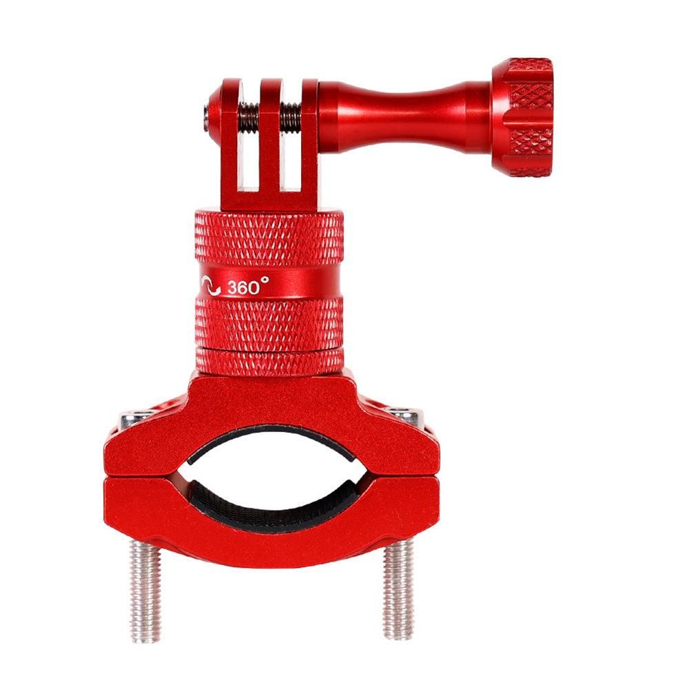 360-Degree Rotating Bike Handlebar Mount for GoPro Hero 13 12 11 Cameras Red