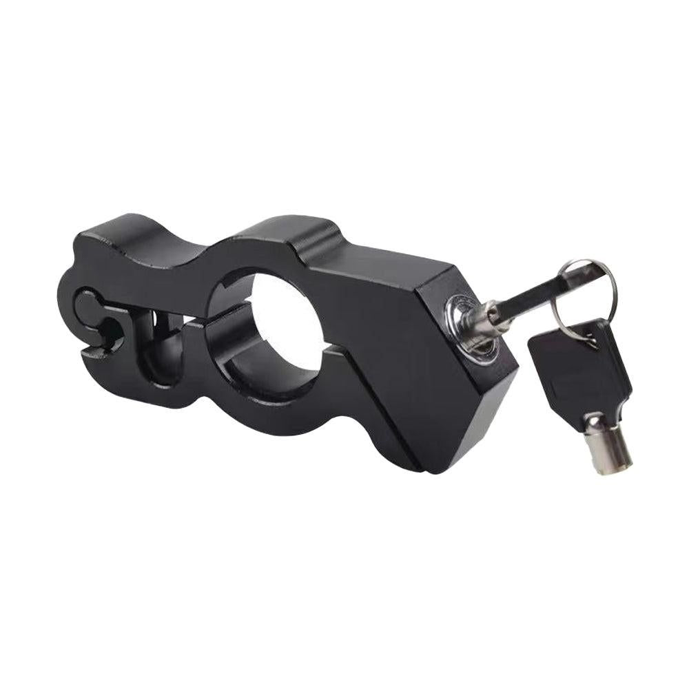 Motorcycle Bicycle Handlebar Anti-Theft Lock Grip Security Accessory Red