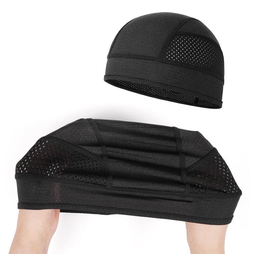 Skull Cap Helmet Liner - Cycling & Motorcycle Cap for Under Helmet Use Blue