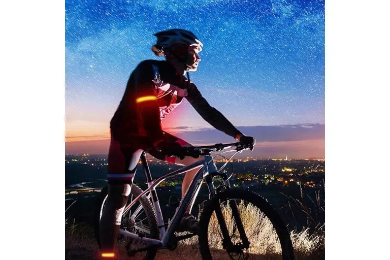 2Pcs Rechargeable Glowing Bracelet LED Slap Wristband Night Running Security Armband Strap Orange