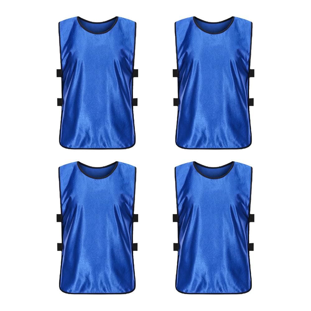 4Pcs Scrimmage Training Vest Team Sports Games Practice Jersey Green