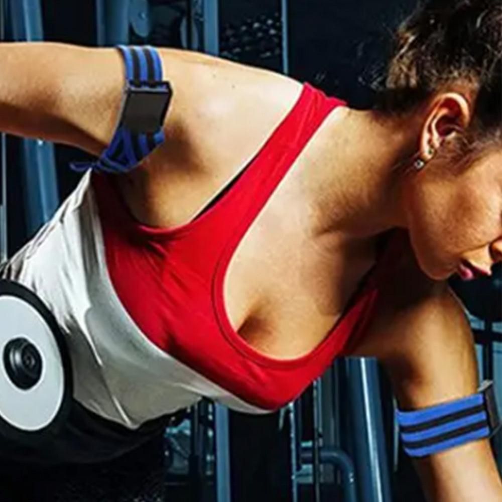 Bundle Booty Resistance Bands Blood Flow Restriction Straps for Glute and Hip Exercising Fitness Blue