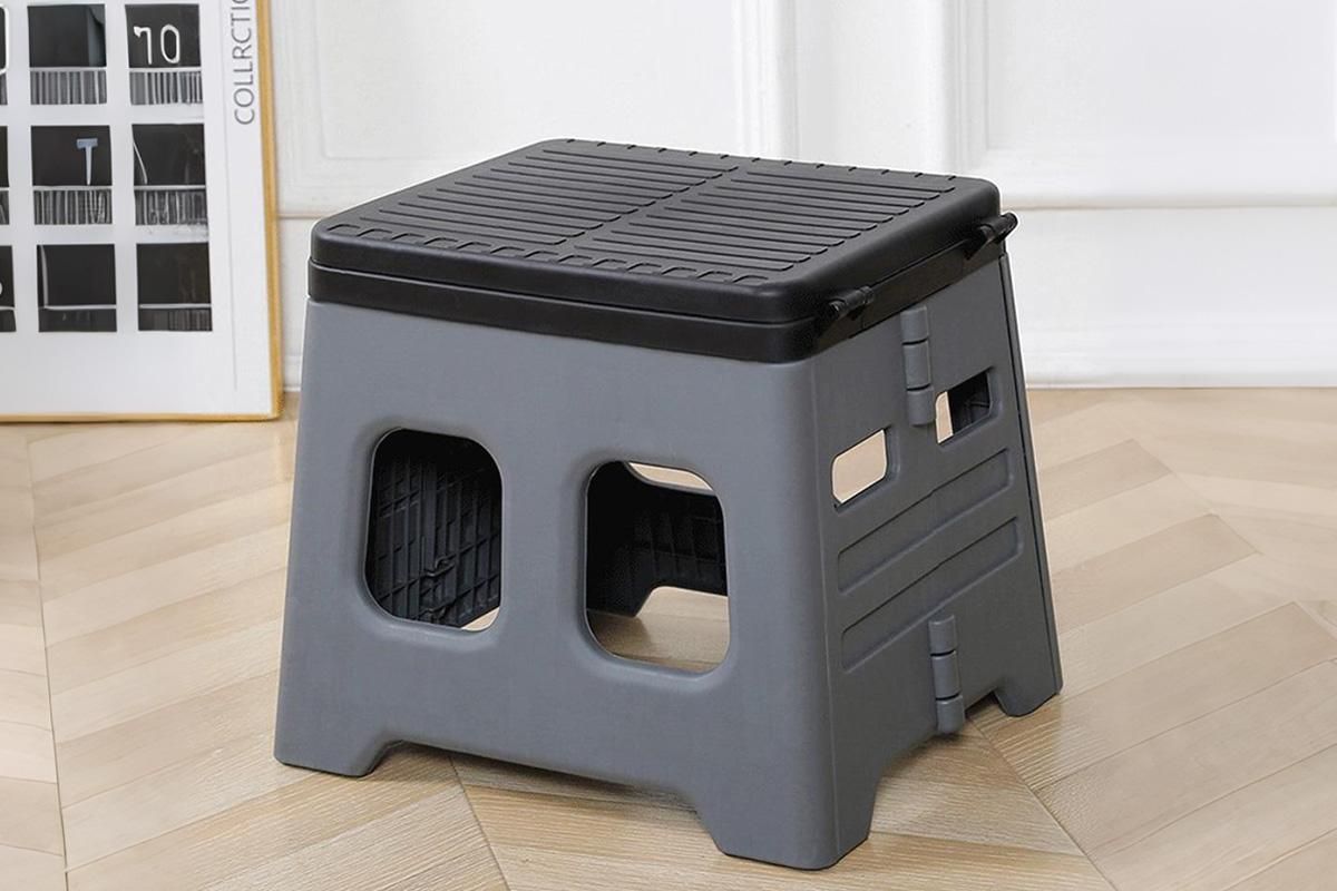 Portable Folding Toilet for Camping & Travel - Grey
